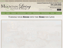 Tablet Screenshot of mtnlivingfurniture.com